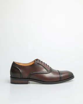 Tomaz F356 Men's Cap Toe Oxford (Coffee)