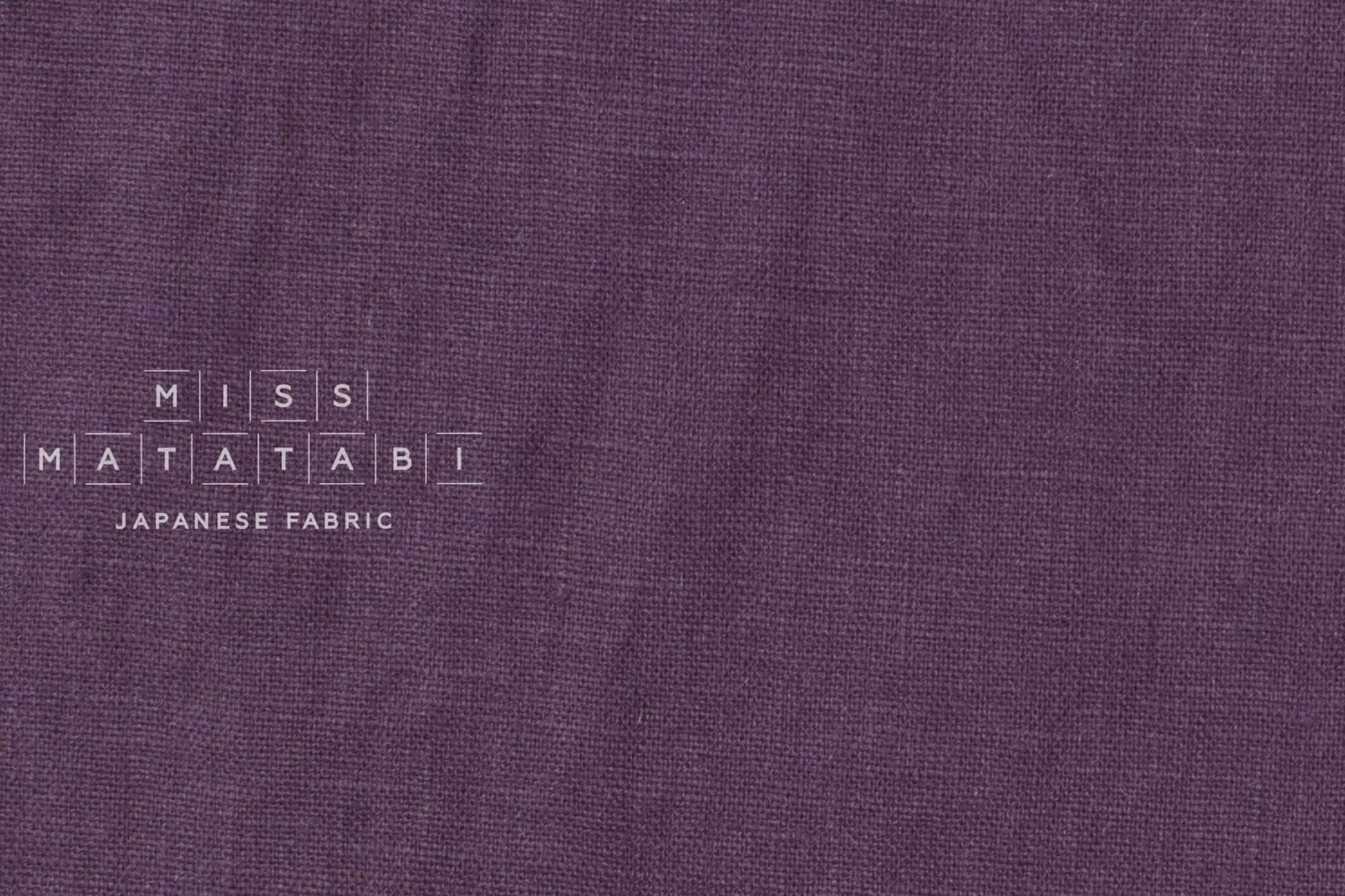 100% washed linen - eggplant 17