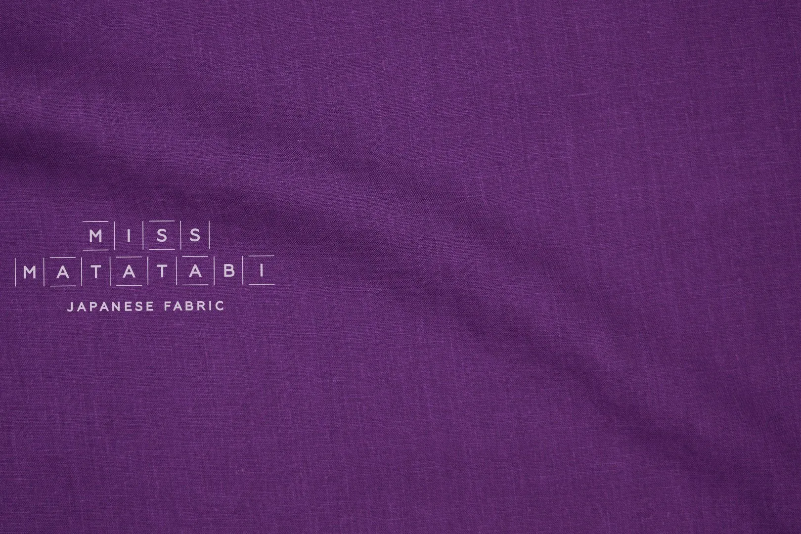 100% washed linen - purple