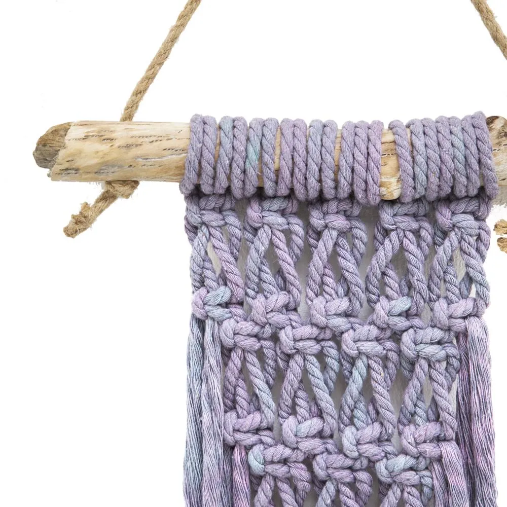 1030 (A D) Purple Long Hanging Macrame