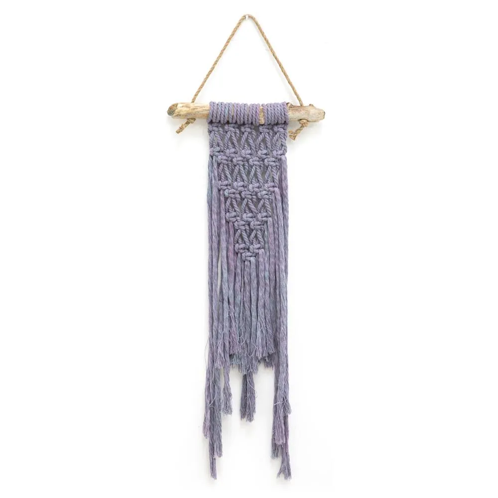 1030 (A D) Purple Long Hanging Macrame