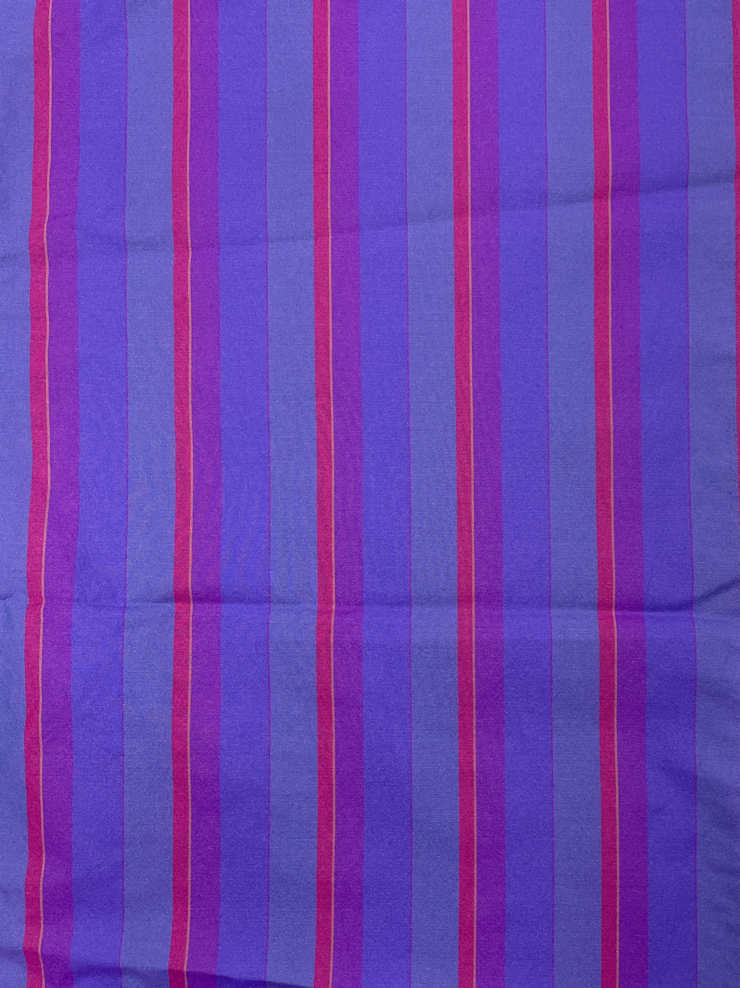 2 1/2 YD Polyester Yarn Dyed Stripes - Purples and Red