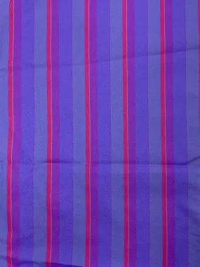 2 1/2 YD Polyester Yarn Dyed Stripes - Purples and Red