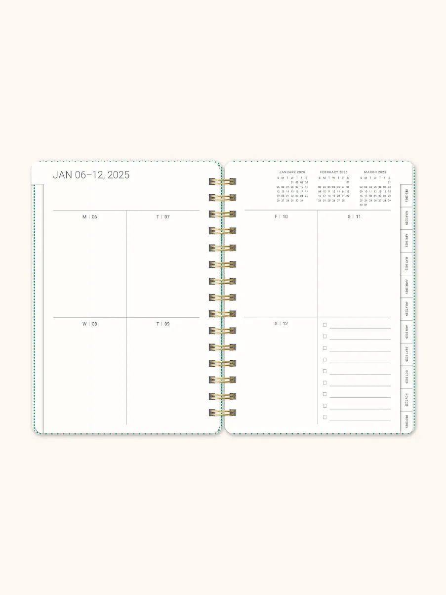 2025 17-Month Planner - Shroom Silhouettes