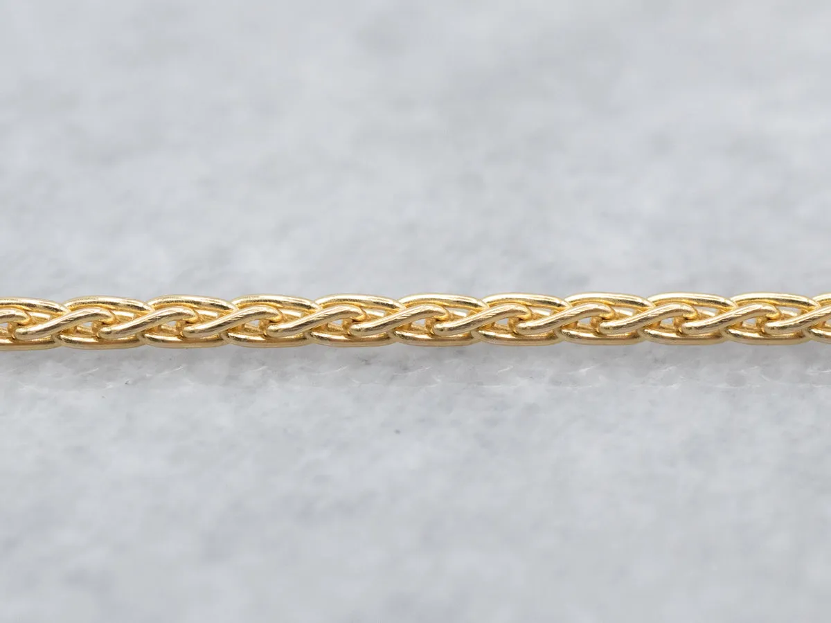 21-Inch Gold Wheat Chain