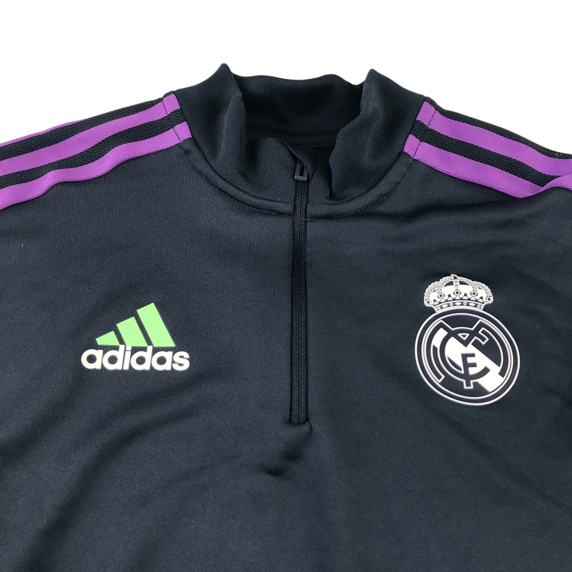 Adidas Real Madrid sports sweater adult size XS black and purple training top