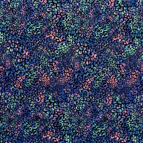 Air Brush Leopard Nylon Spandex Swimsuit Fabric - 19" Remnant