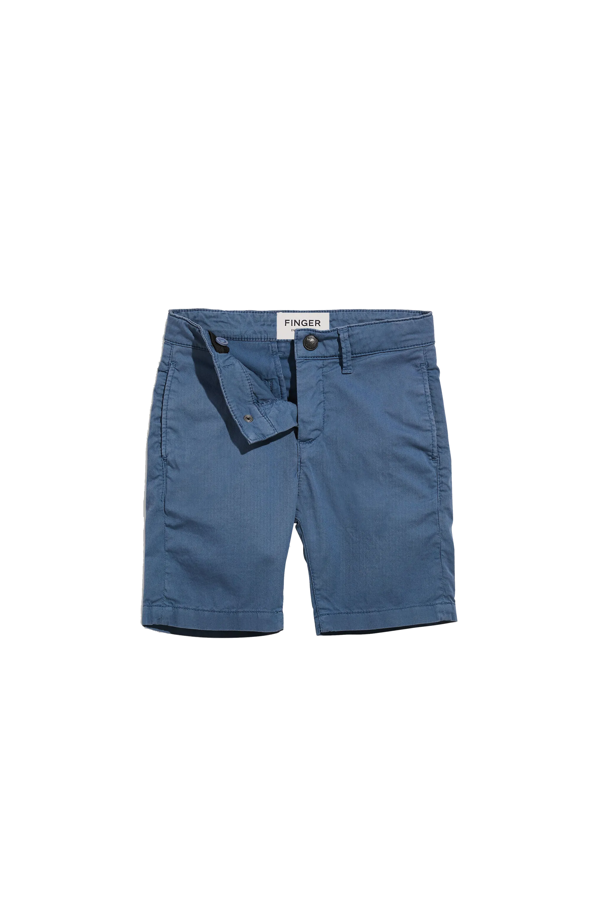 ALLEN Stone Blue - Chino Fit Bermuda Shorts