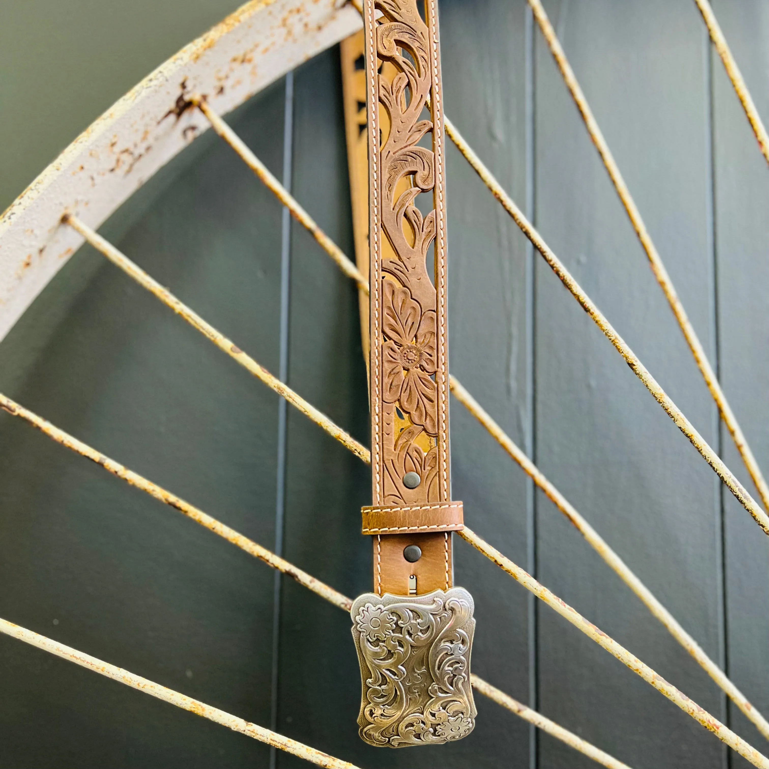 Angel Ranch Filigree Tooled Belt