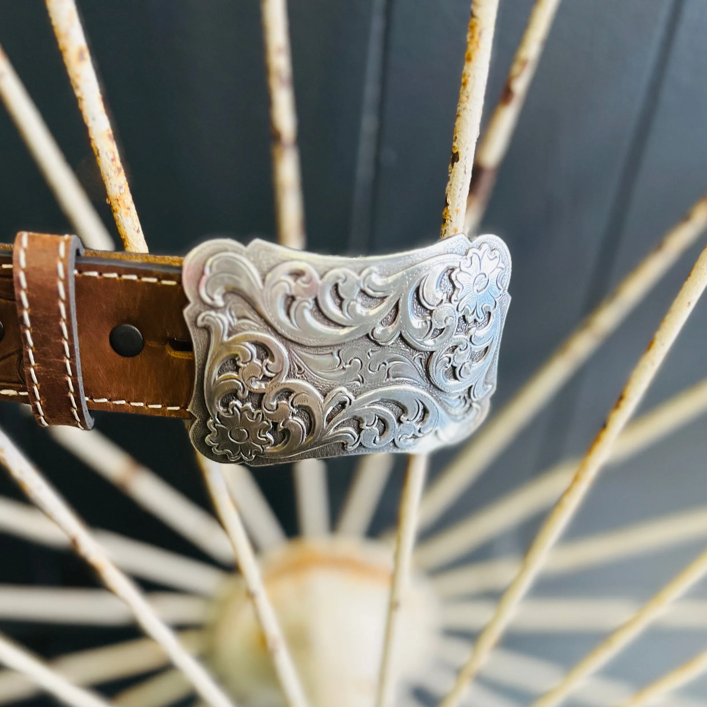 Angel Ranch Filigree Tooled Belt