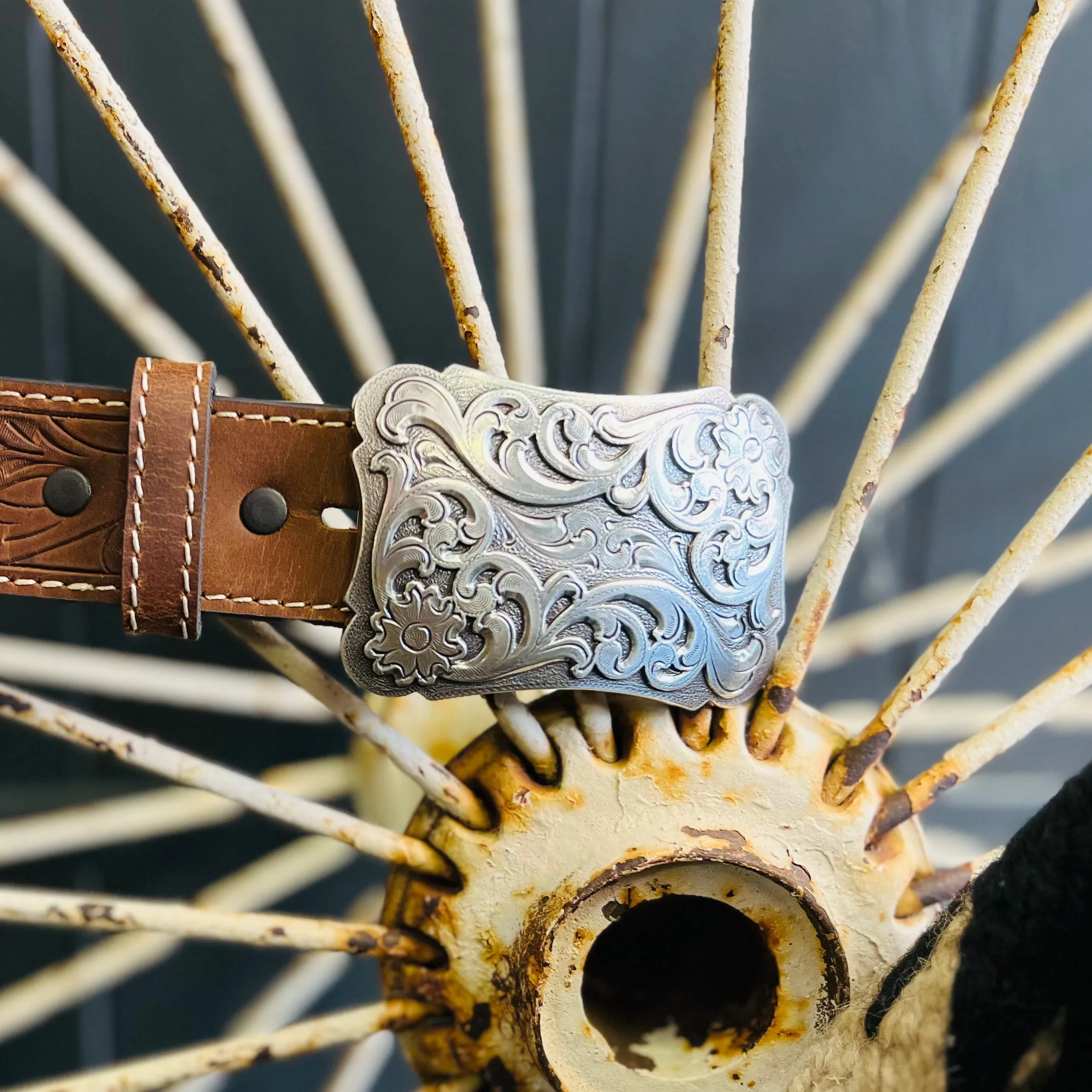 Angel Ranch Filigree Tooled Belt