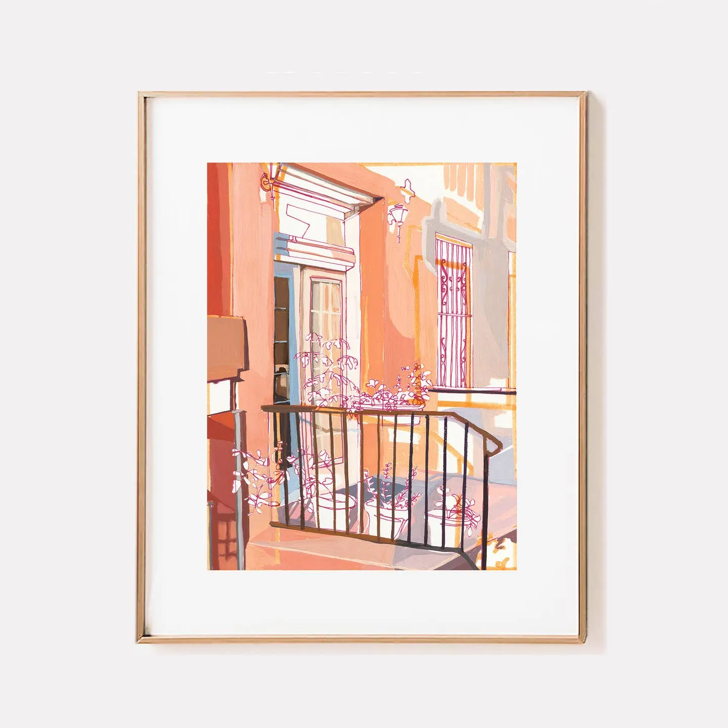 Anissa Riviere 11x14 Signed Art Print: Golden Hour in Brooklyn