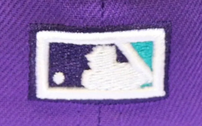 ARIZONA DIAMONDBACKS (PURPLE) "1998 INAUGURAL SEASON" NEW ERA 59FIFTY FITTED (TEAL UNDER VISOR)