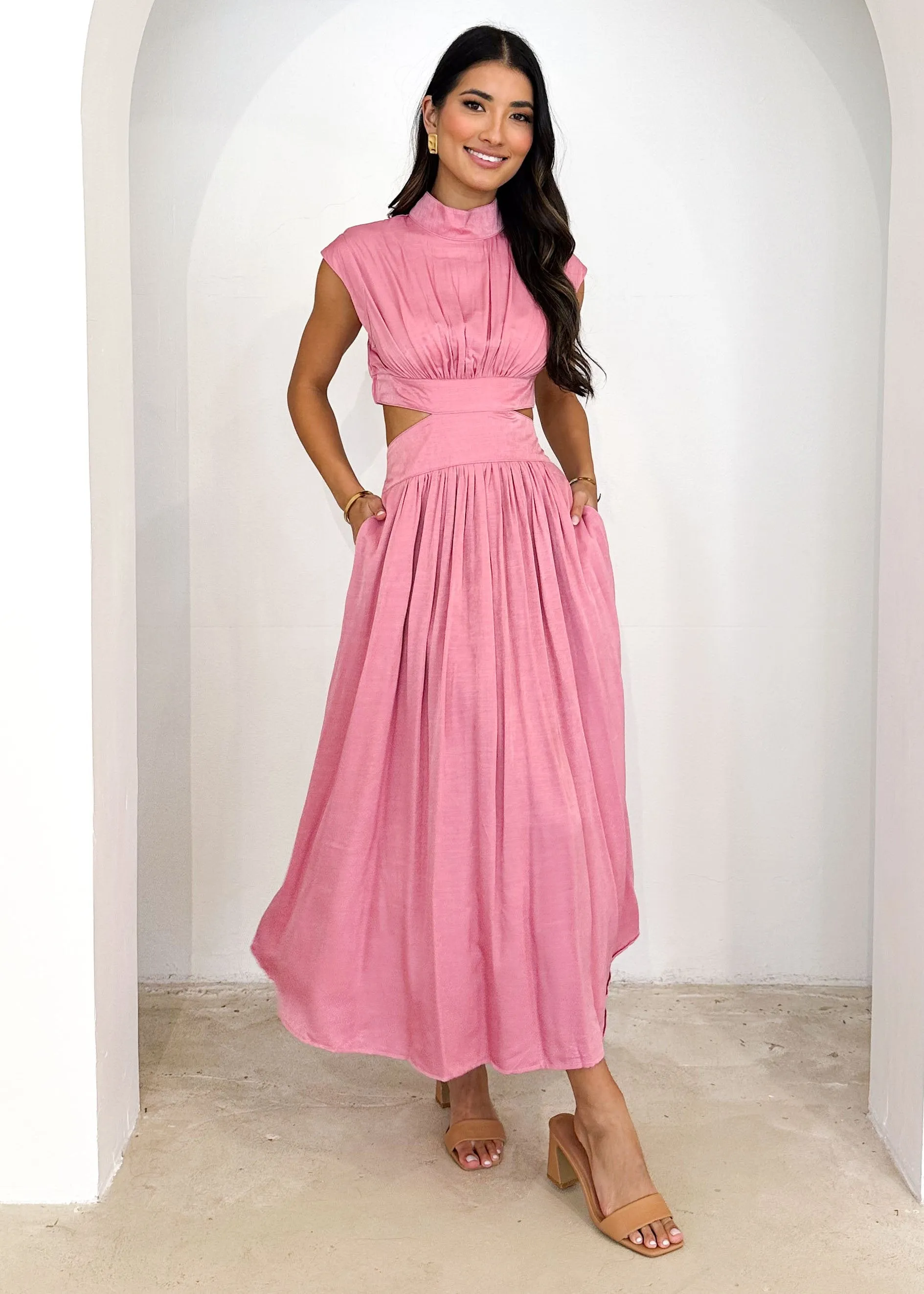 Baeso Midi Dress - Pink