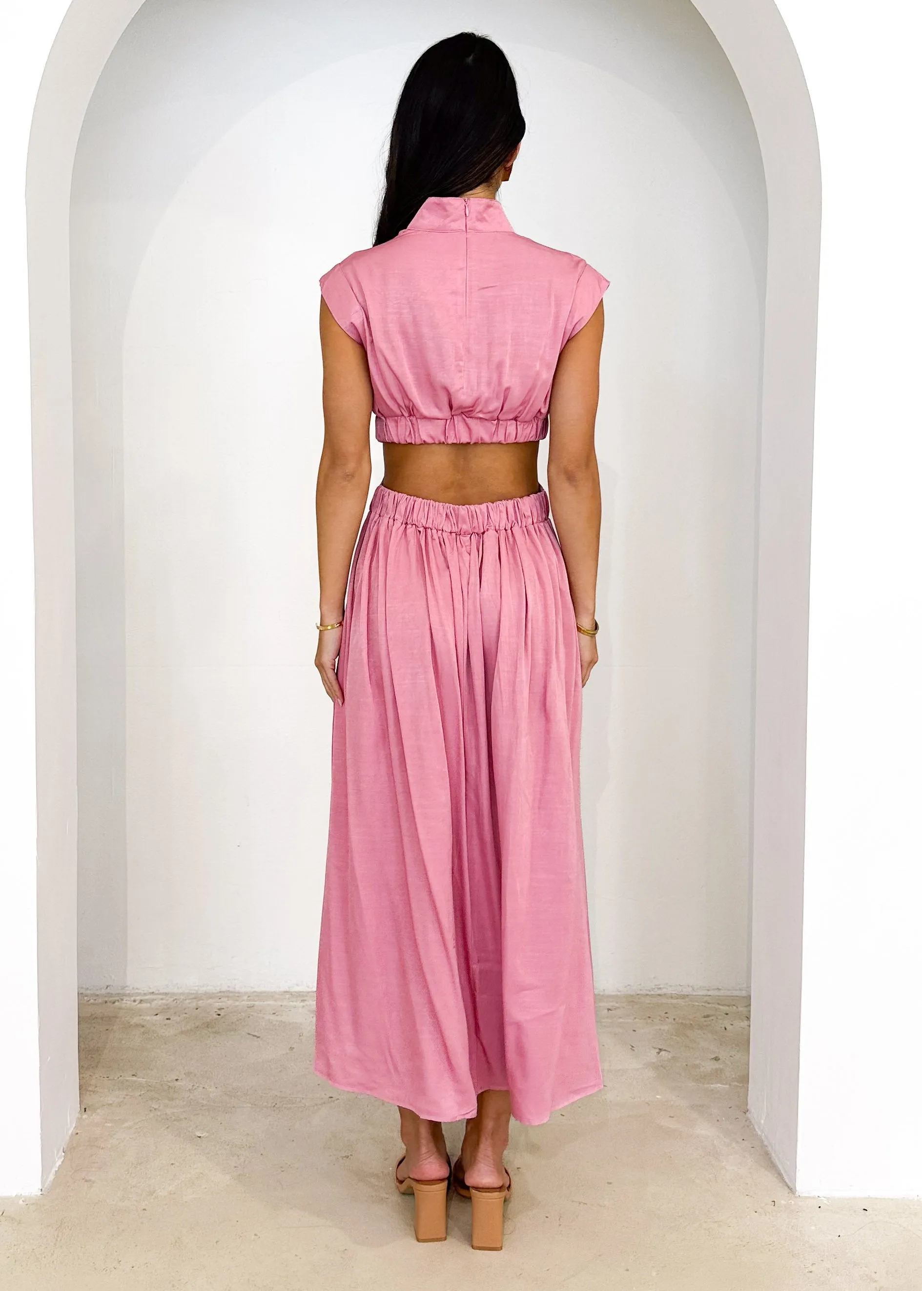 Baeso Midi Dress - Pink