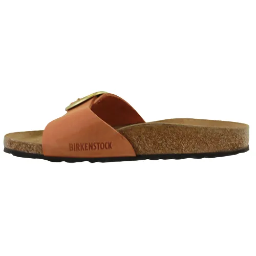 Birkenstock Narrow Fit Sandals - Madrid Big Buckle - Pecan/Orange