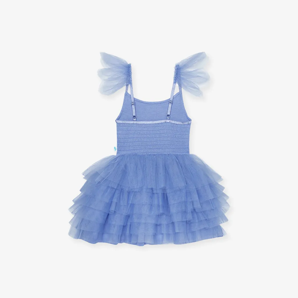 Blue Dew Tulle Smocked Dress