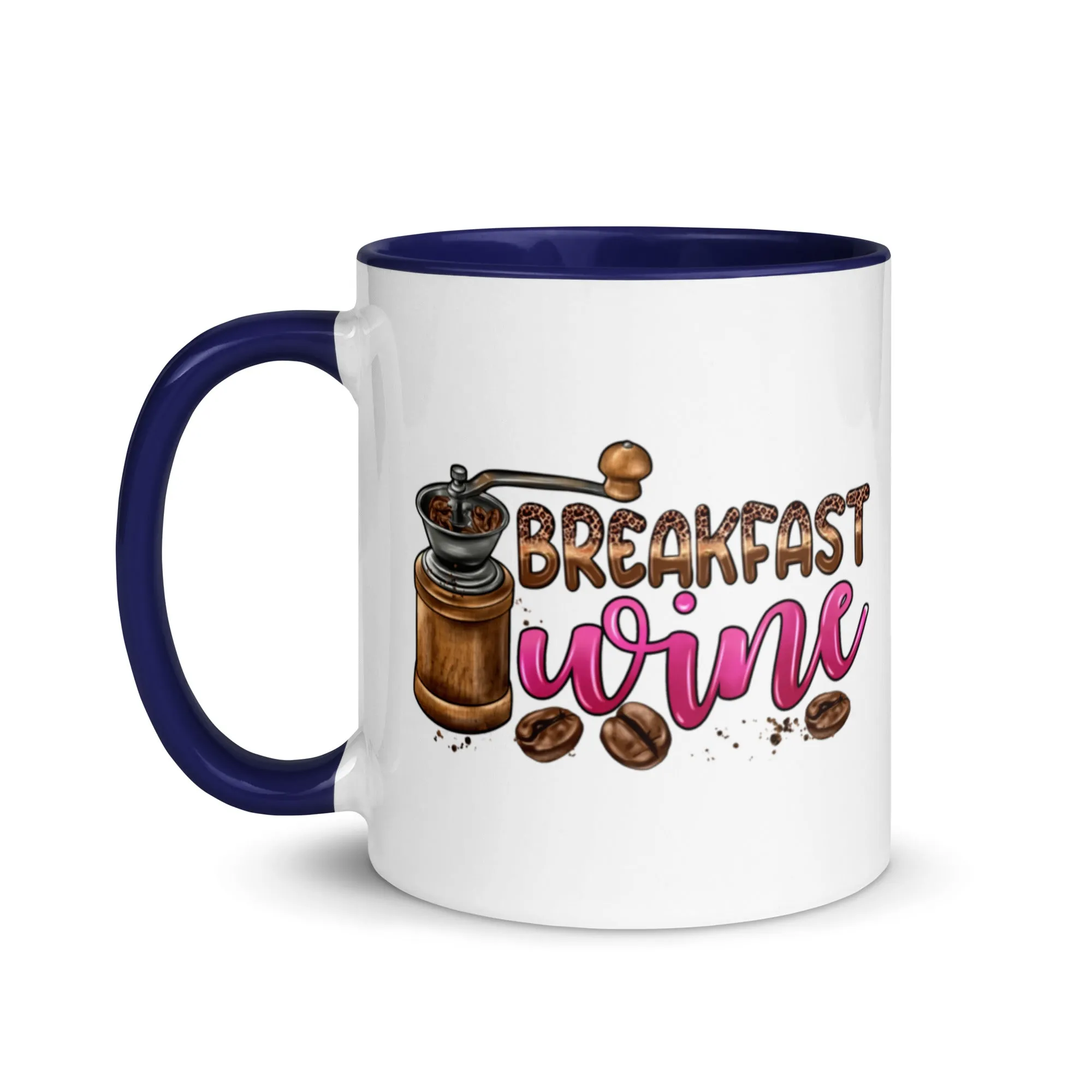 Breakfast Wine Mug with Color Inside