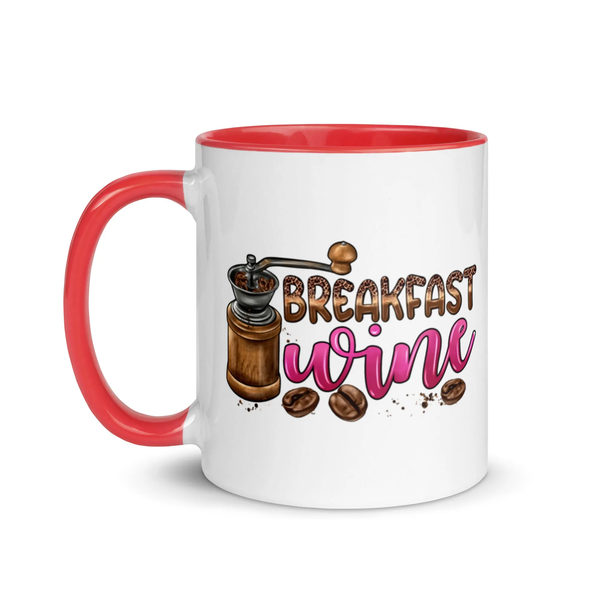 Breakfast Wine Mug with Color Inside