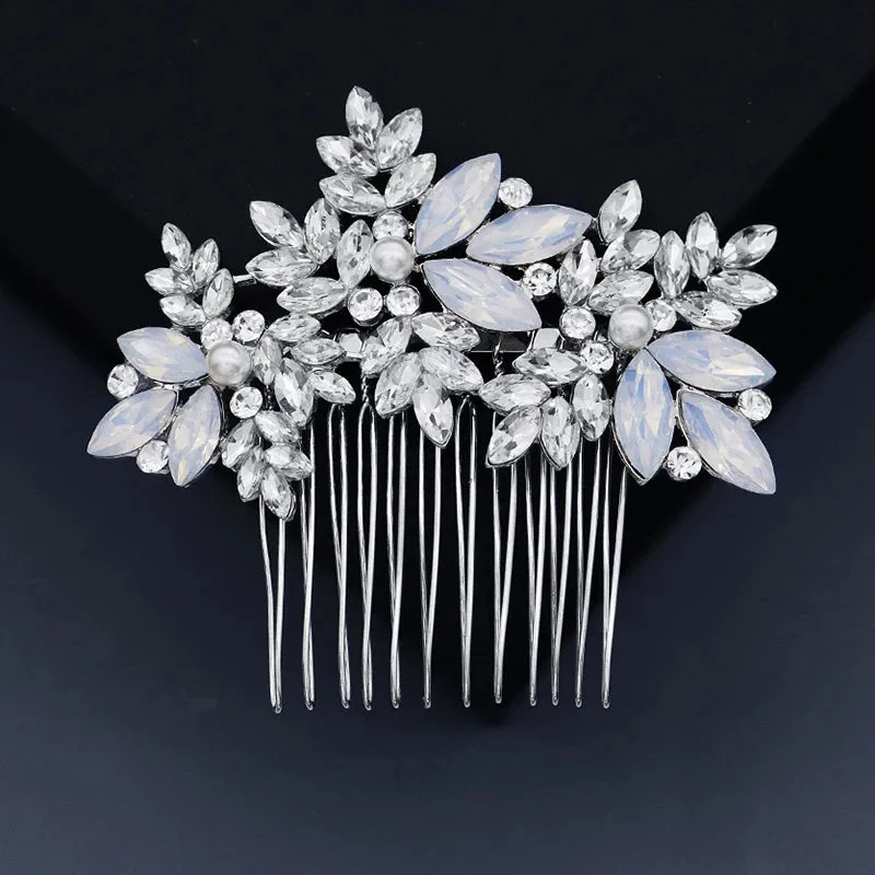 Bridal Wedding Hair Accessories Crystal Hair Combs Clips Jewelry for Women Rhinestone Bride Headpiec Party Bridesmaid Gift