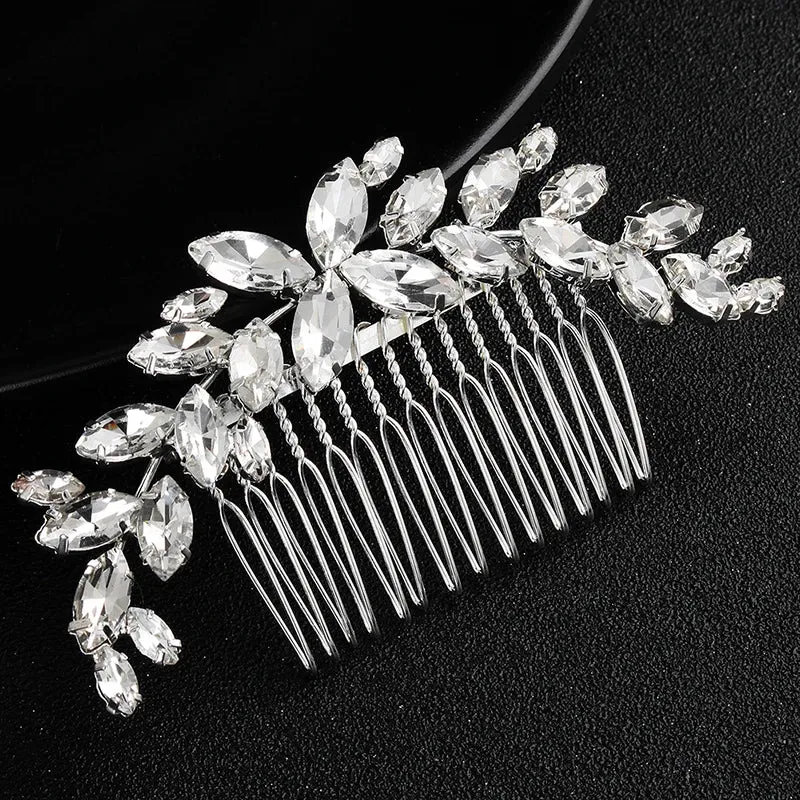 Bridal Wedding Hair Accessories Crystal Hair Combs Clips Jewelry for Women Rhinestone Bride Headpiec Party Bridesmaid Gift