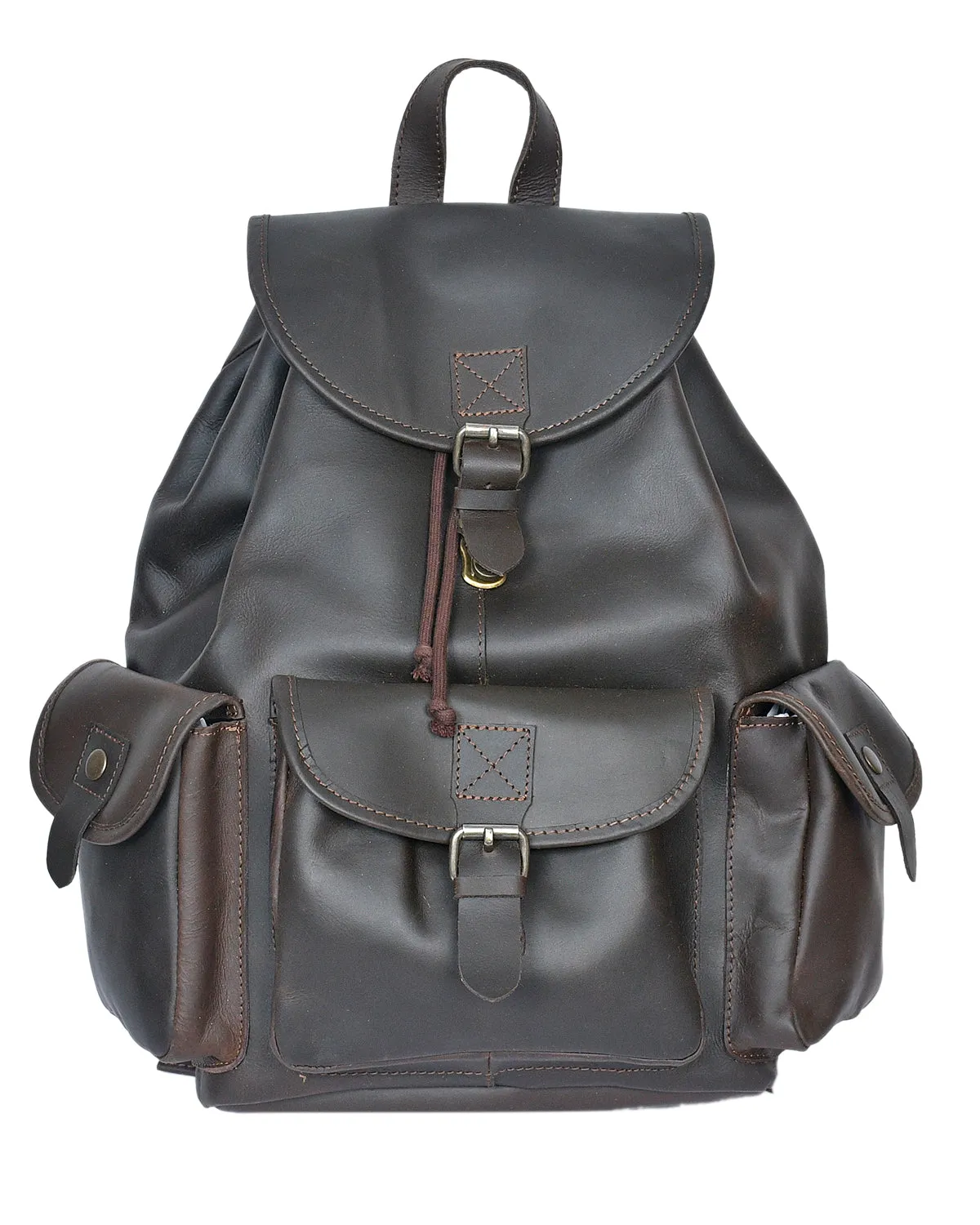 Brown Leather Backpack: Timeless Style and Versatility, Art: BG-1538