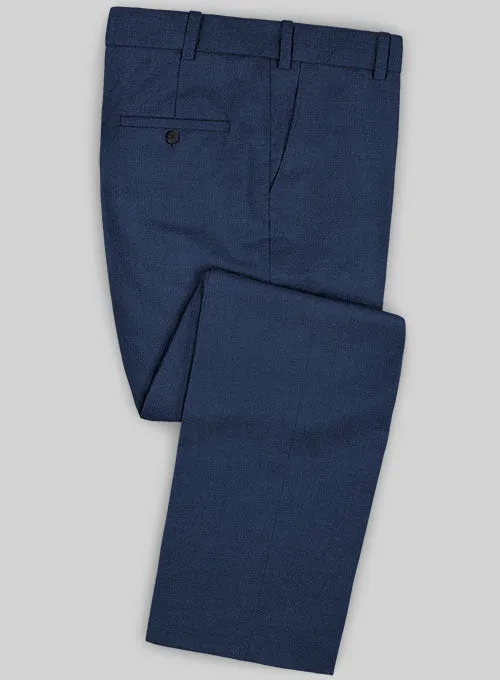 Caccioppoli Sun Dream Garcie Bottle Blue Wool Silk Pants