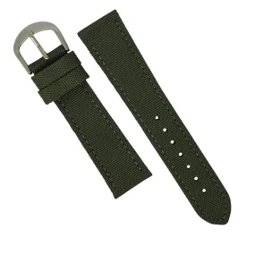 Canvas Watch Strap in Olive