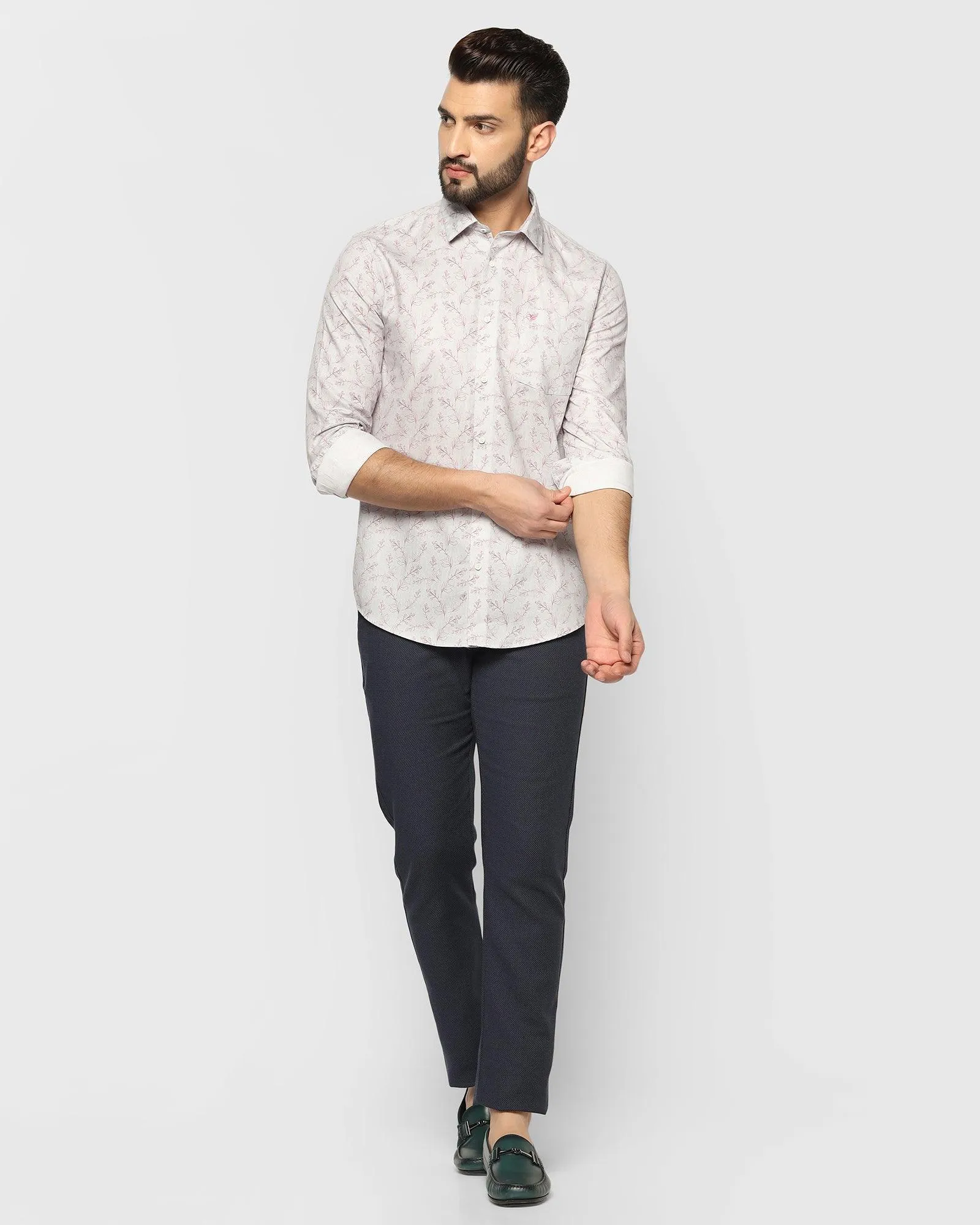 Casual Grey Printed Shirt - Tipsy