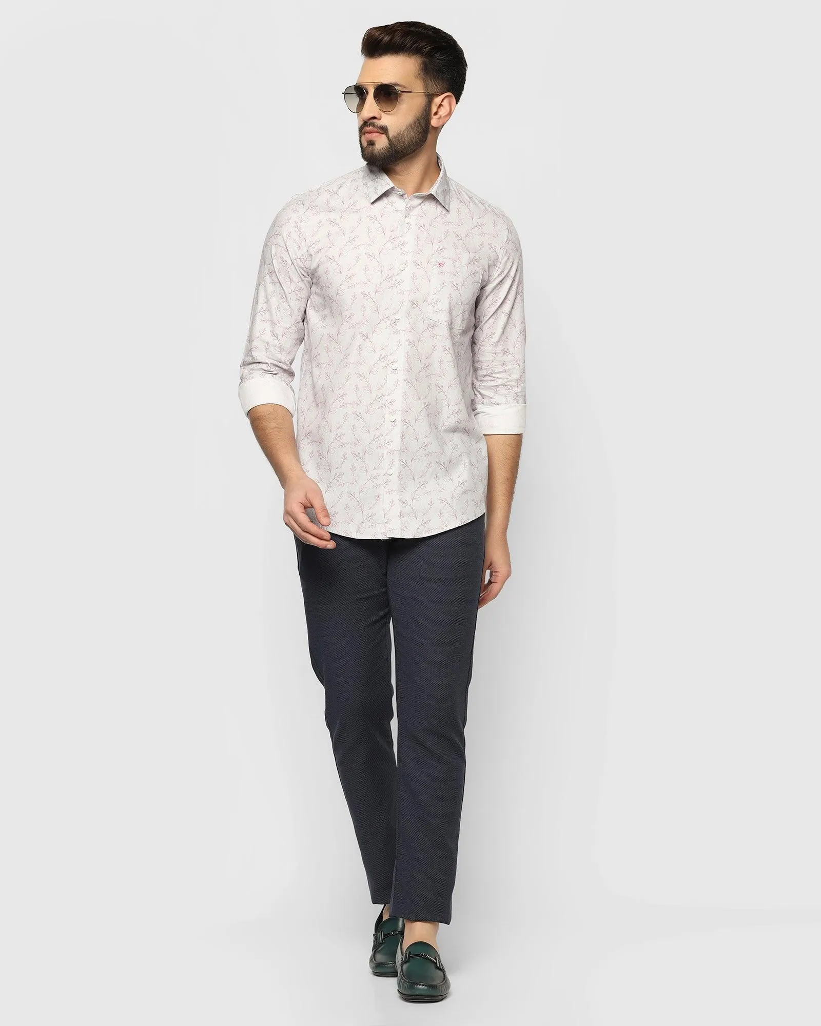 Casual Grey Printed Shirt - Tipsy