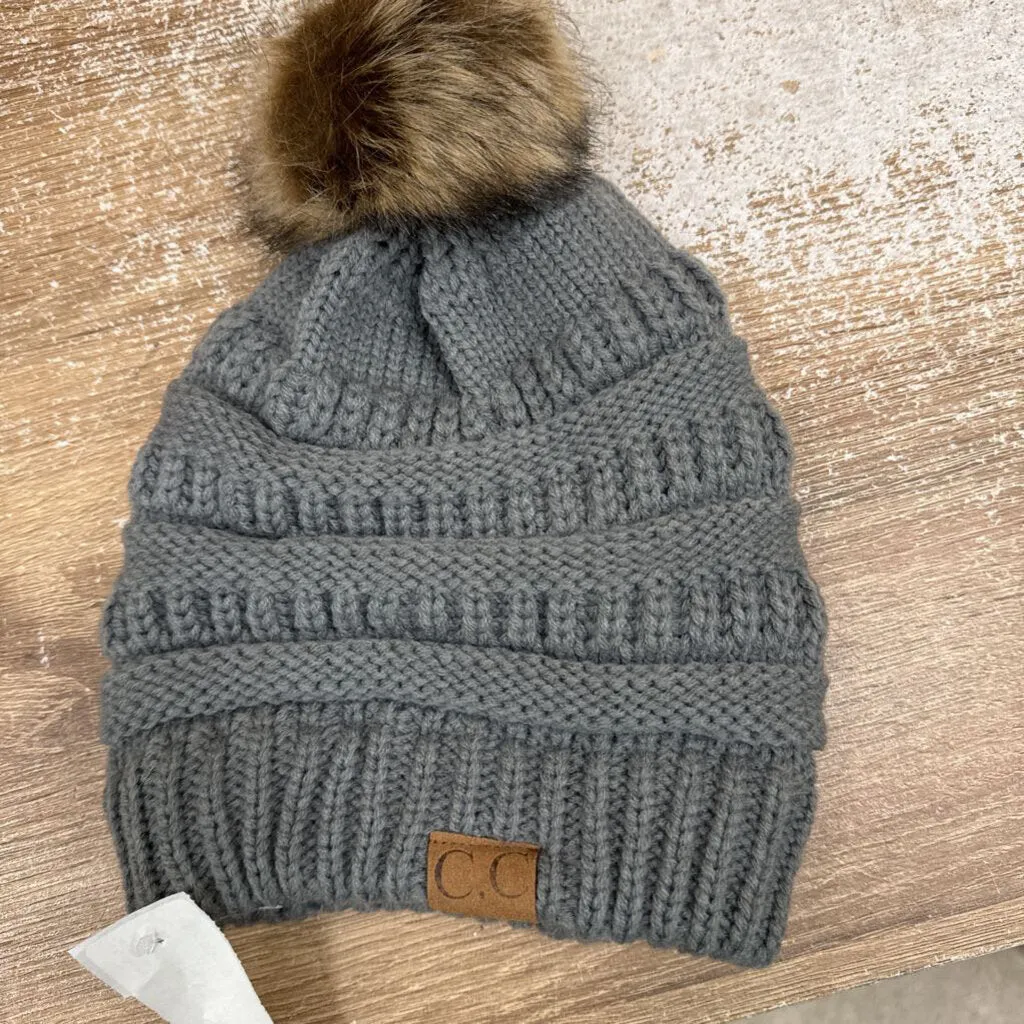 CC fleece lined toque - MSRP $35: Grey -unisex-Adult