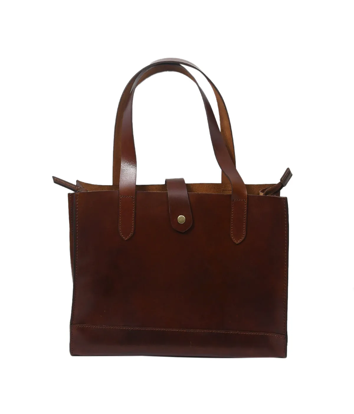 Celtic premium Elegant Brown Leather Tote Bag, Art: BG-1407