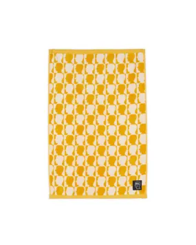 Checkerboard Logohead Hand Towel - Yellow