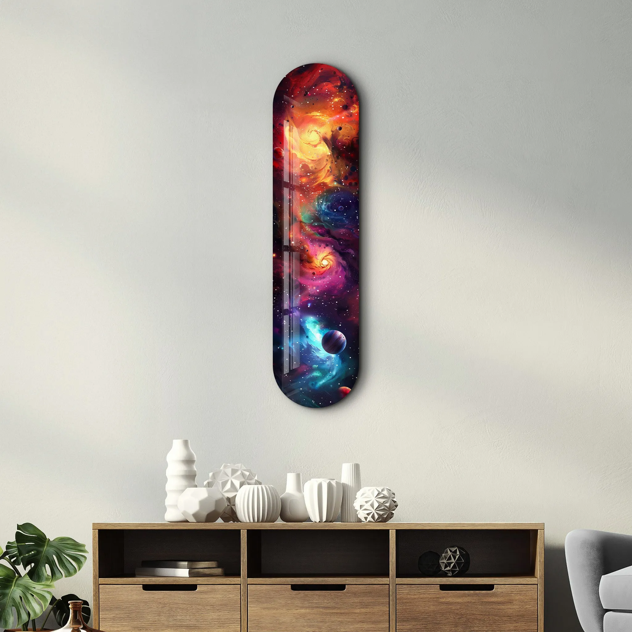 Colourful Space V2 | Glass Wall Art