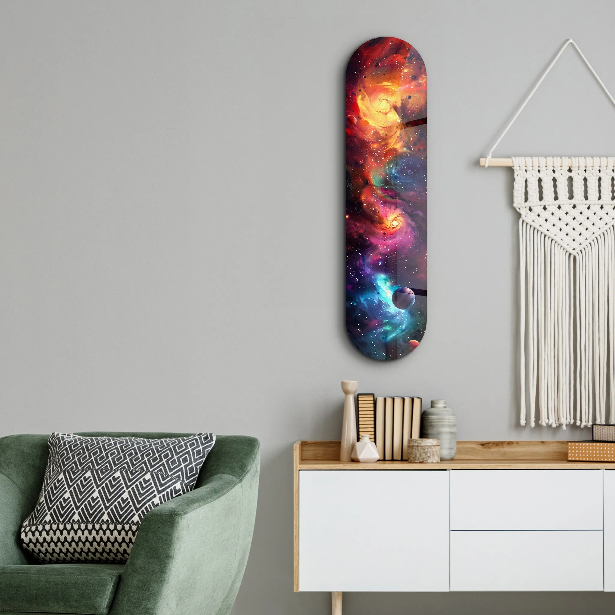 Colourful Space V2 | Glass Wall Art