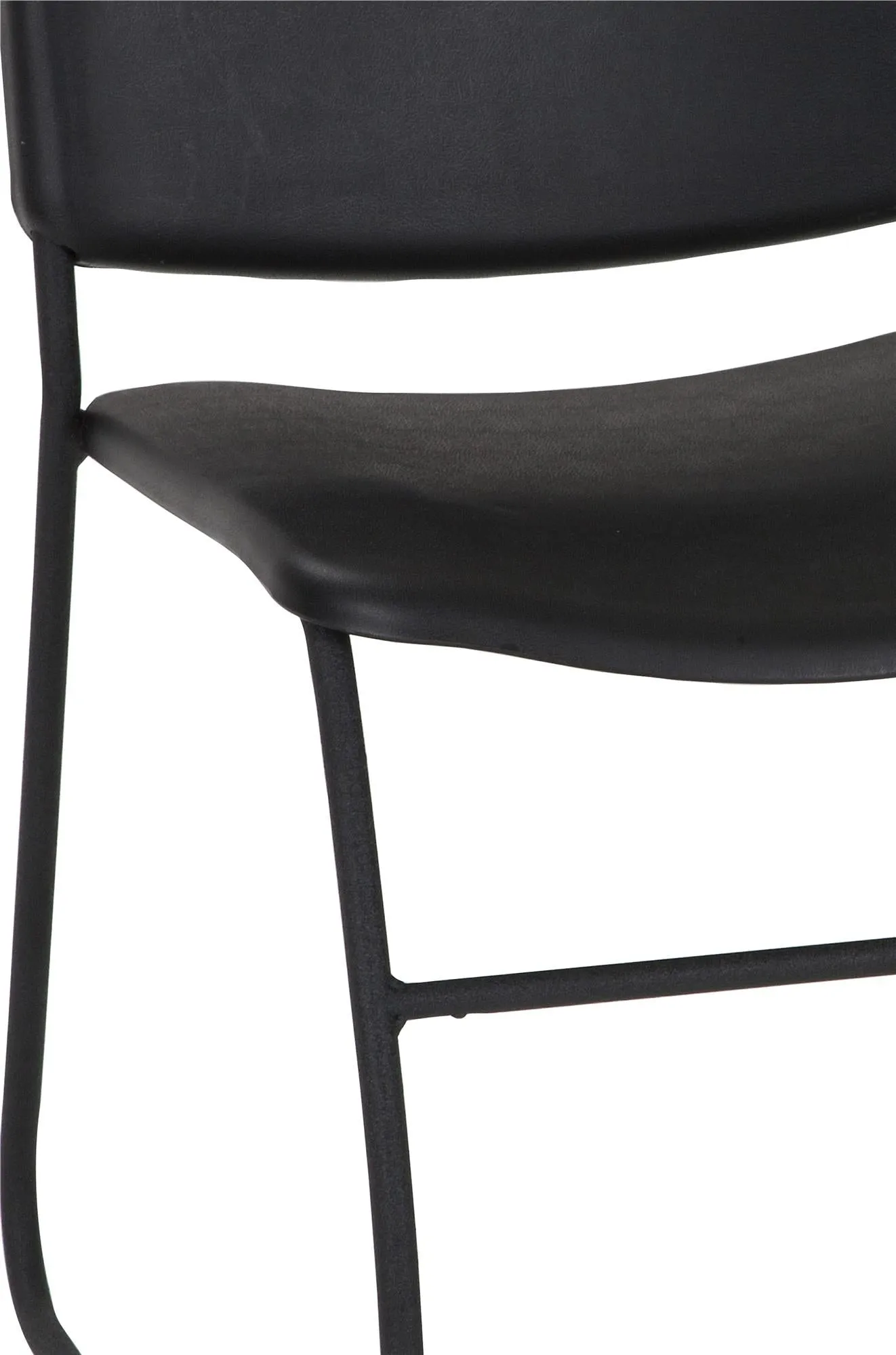 Commercial Contoured Resin Back Stacking Chair