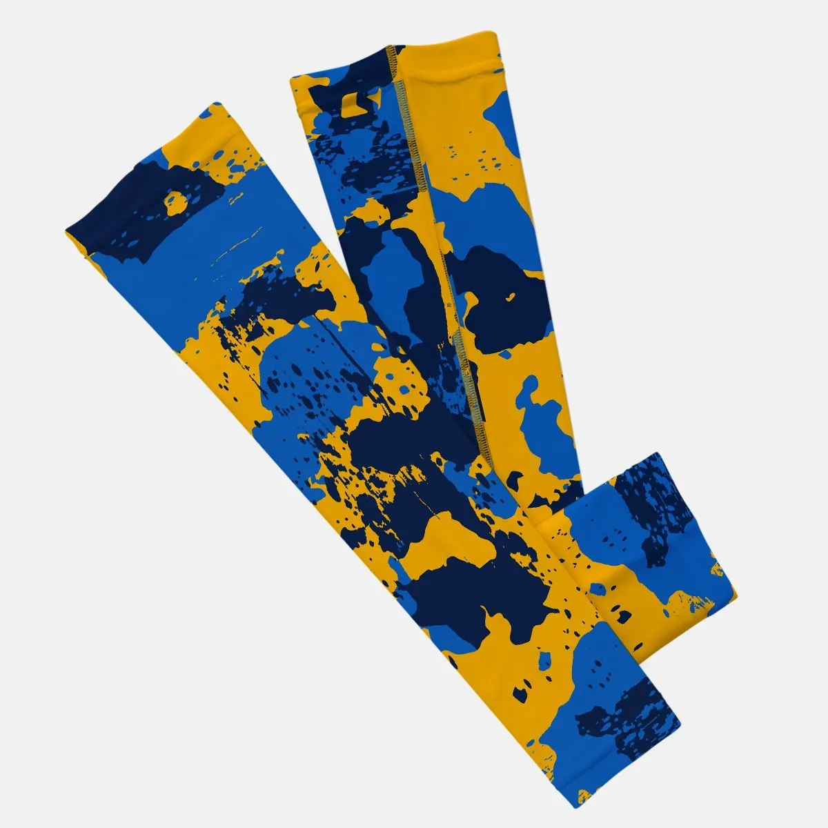 Corrosive Blue Navy Yellow Kids Arm Sleeve