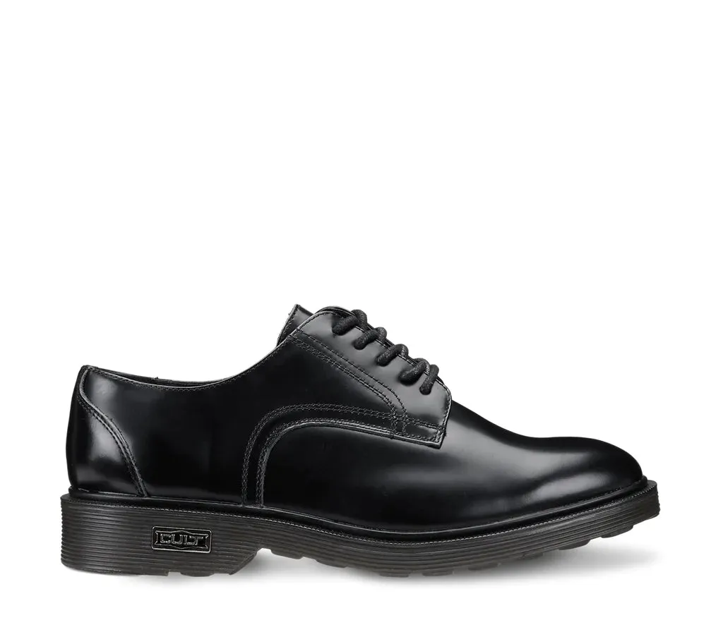 Cult Mens Ozzy 412 Leather Shoe - Black