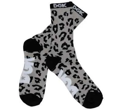 DGK Skateboards Fast Life Socks, Grey/Black