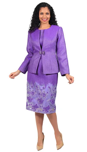 Diana Couture Church Dress 8635-Purple