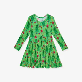 Dr. Seuss Merry Grinchmas Ruffled Twirl Dress