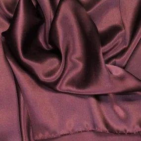 Eggplant Purple Silk Charmeuse Fabric