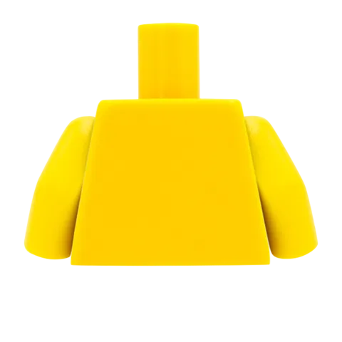 Feminine Open Collar Shirt - Custom Design Minifigure Torso