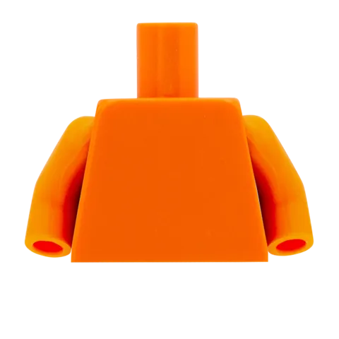 Feminine Open Collar Shirt - Custom Design Minifigure Torso