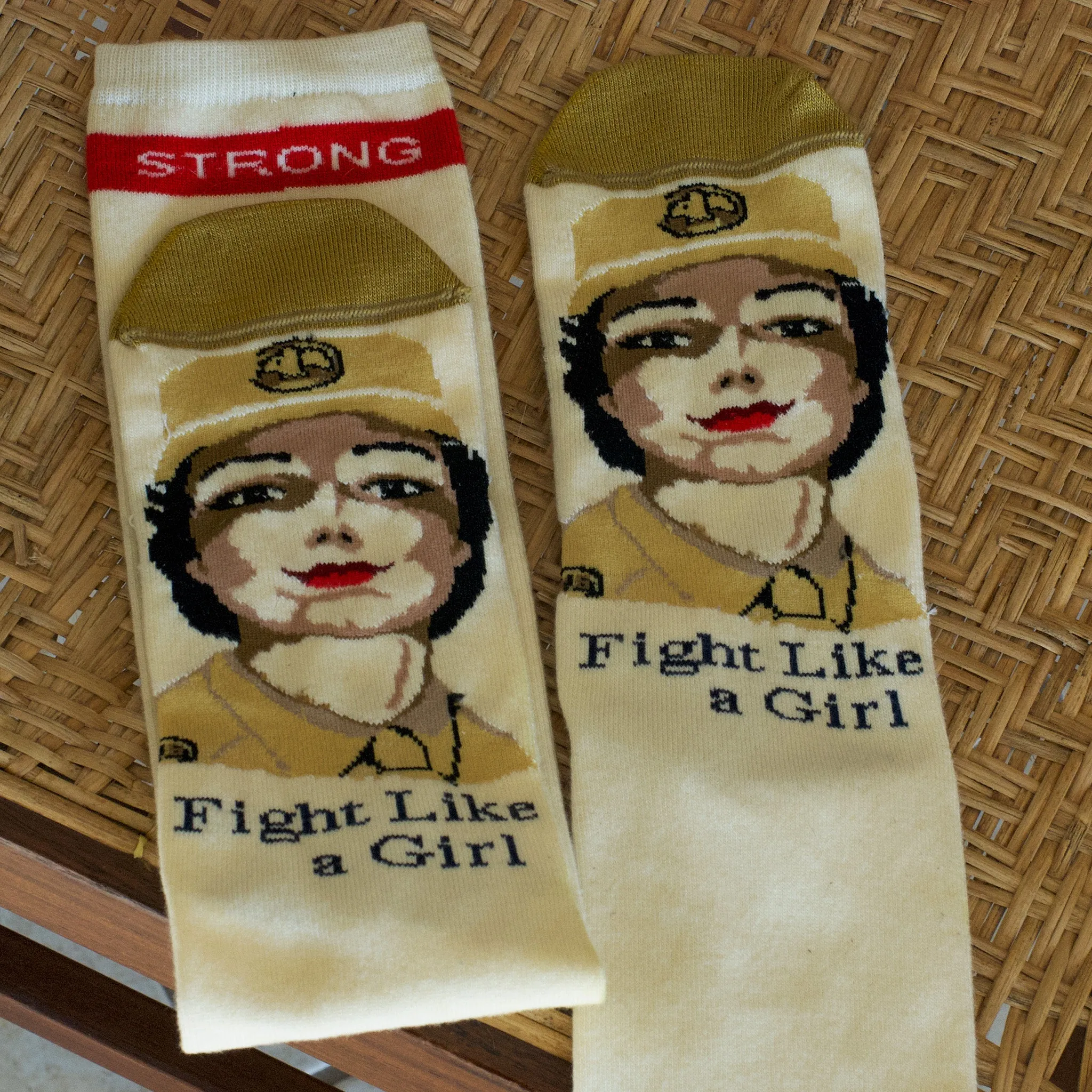 Fight Like a Girl Knee Socks