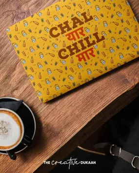 Funny Laptop Skin With Chal Yaar Chill Mar Text