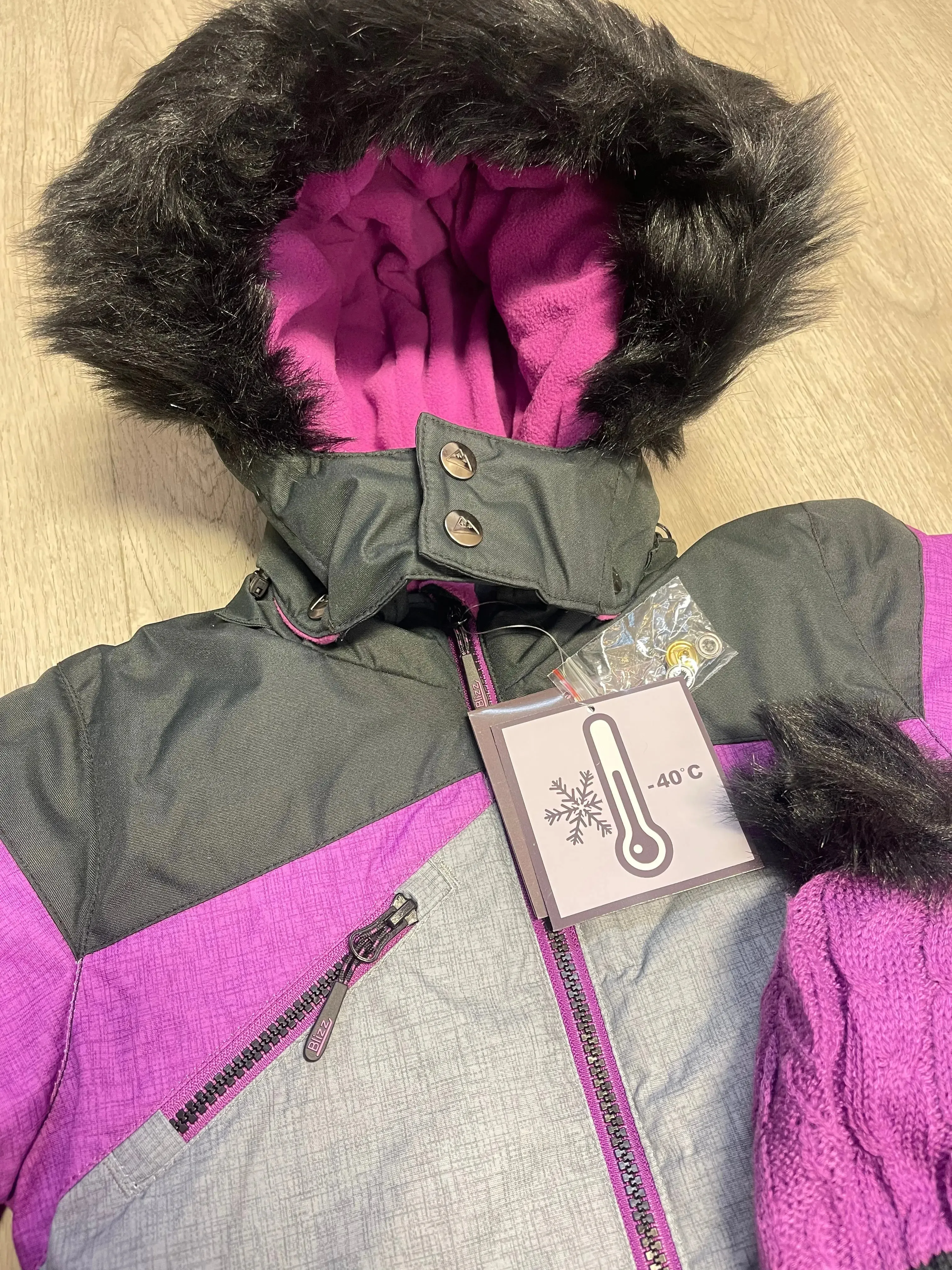 Girls Snowsuit 5 PCS Set - Beautyberry | Blizz