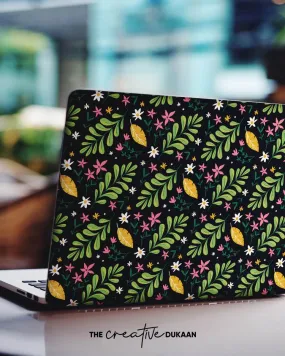 Green Laptop Skin With Beautiful Forest Design Print