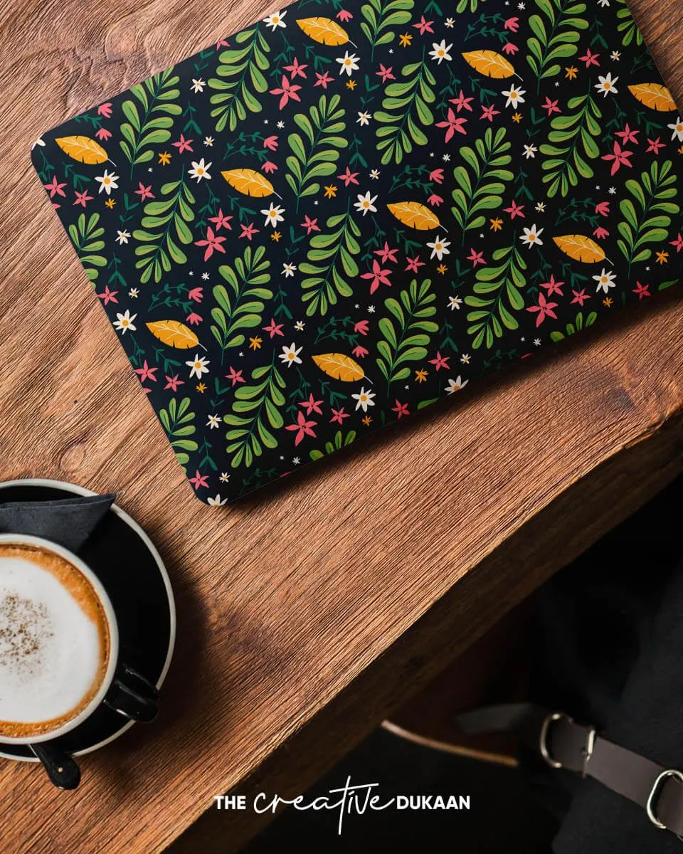 Green Laptop Skin With Beautiful Forest Design Print