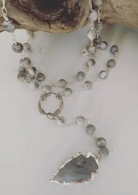 Grey Goddess Necklace